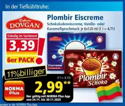 Norma Plombir Eiscreme Angebot