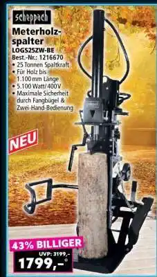 Norma Meterholzspalter LOGS25ZW-BE Angebot