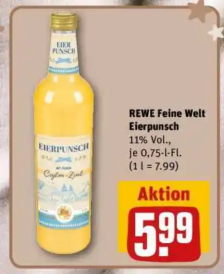 REWE REWE Feine Welt Eierpunsch Angebot
