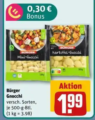 REWE Bürger Gnocchi Angebot