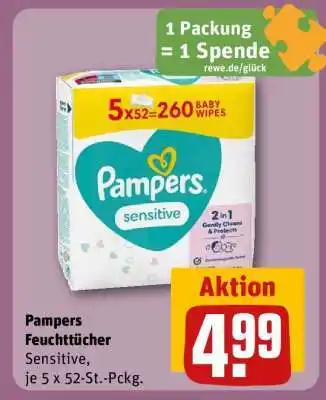 REWE PAMPERS Feuchttücher Angebot