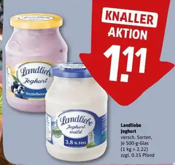 REWE LANDLIEBE Joghurt Angebot
