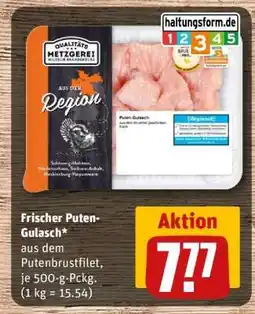 REWE Frischer Puten-Gulasch Angebot