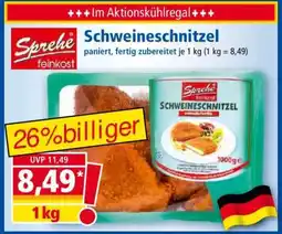 Norma Schweineschnitzel Angebot