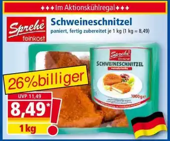 Norma Schweineschnitzel Angebot