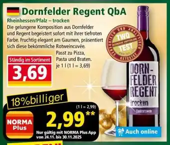 Norma Dornfelder Regent QbA Angebot