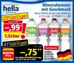 Norma Mineralwasser mit Geschmack Angebot