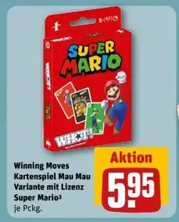 REWE Winning Moves Kartenspiel Mau Mau Variante mit Lizenz Super Mario Angebot