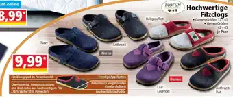 Norma Hochwertige Filzclogs Angebot