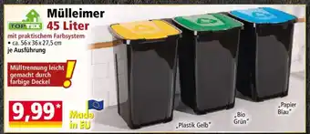 Norma Mülleimer 45 Liter Angebot