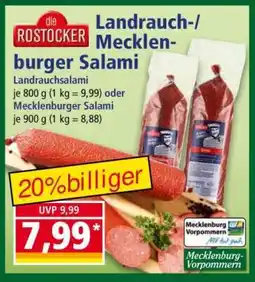 Norma Landrauch-/Mecklenburger Salami Angebot