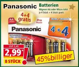 Norma Panasonic Batterien Angebot