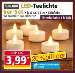 Norma LED-Teelichte 6er-Set Angebot