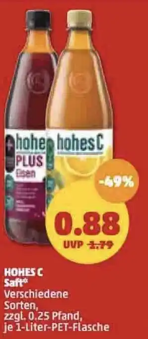 PENNY Hohes C Saft 1L Angebot