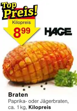 Wiglo Wunderland HAGE Braten Angebot