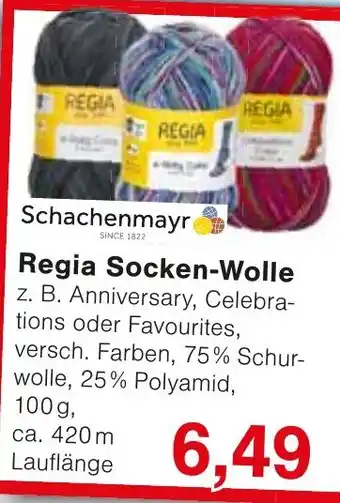 Wiglo Wunderland Schachenmayr Regia Socken-Wolle Angebot