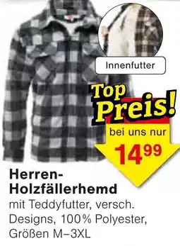 Wiglo Wunderland Herren Holzfällerhemd Angebot
