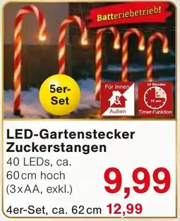 Wiglo Wunderland LED-Gartenstecker Zuckerstangen Angebot