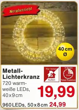 Wiglo Wunderland Metall Lichterkranz Angebot