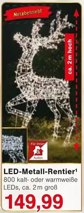 Wiglo Wunderland LED-Metall-Rentier Angebot