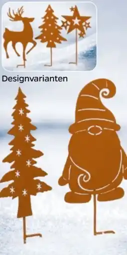 NETTO Winterstecker in Rost-Optik Angebot