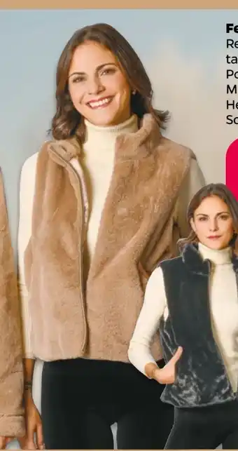 NETTO Damen Fellimitat-Weste Angebot