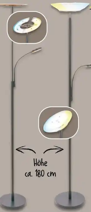 NETTO Briloner Leuchten LED-Deckenfluter Angebot