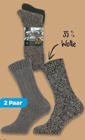 NETTO Unisex Norweger-Socken 2 Paar Angebot