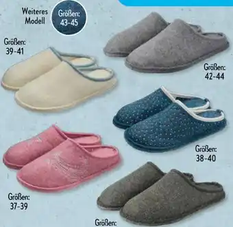 Aldi Süd Up2Fashion Damen Filzhausschuhe Angebot
