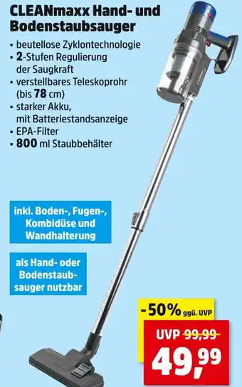 Thomas Philipps Cleanmaxx hand- und bodenstaubsauger Angebot