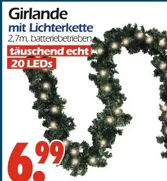 Girlande mit lichterkette