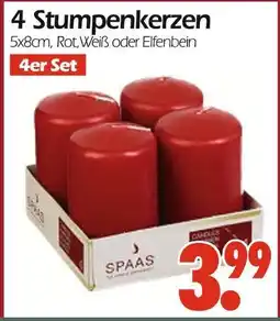 Wreesmann Spaas 4 stumpenkerzen Angebot