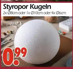 Wreesmann Styropor kugeln 2x ø8cm Angebot