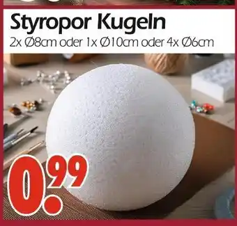 Wreesmann Styropor kugeln 2x ø8cm Angebot