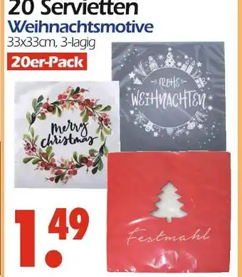 Wreesmann Servietten weihnachtsmotive Angebot