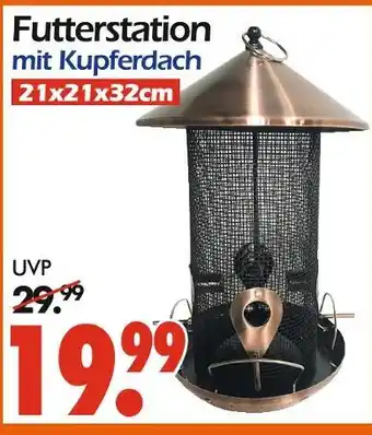 Wreesmann Futterstation mit kupferdach Angebot
