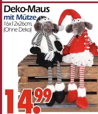Wreesmann Deko-maus mit mütze Angebot
