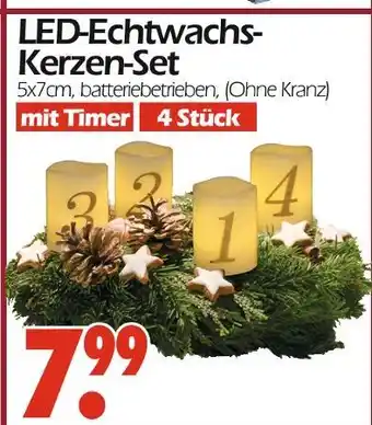 Wreesmann Led-echtwachs-kerzen-set Angebot