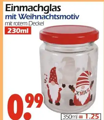 Wreesmann Einmachglas mit weihnachtsmotiv Angebot