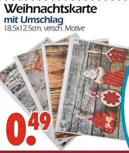 Wreesmann Weihnachtskarte mit umschlag Angebot