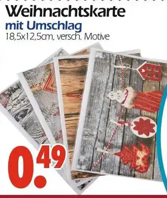 Wreesmann Weihnachtskarte mit umschlag Angebot