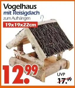 Wreesmann Vogelhaus mit reisigdach Angebot