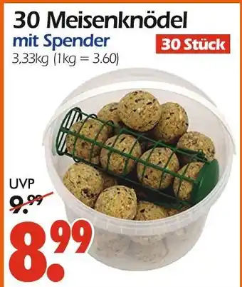 Wreesmann 30 meisenknödel mit spender Angebot
