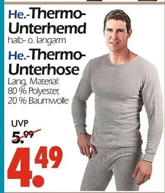 Wreesmann Thermo-unterhemd Angebot