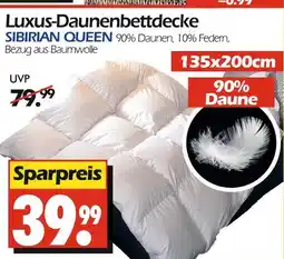 Wreesmann Sibirian queen luxus-daunenbettdecke Angebot