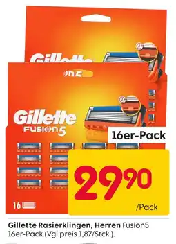 Rusta Gillette rasierklingen herren Angebot