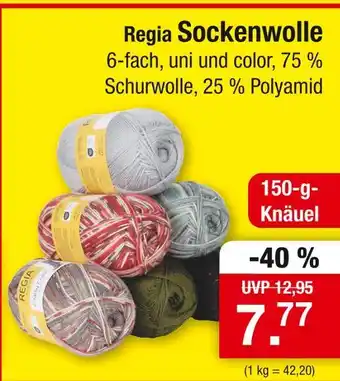 Zimmermann Regia sockenwolle Angebot
