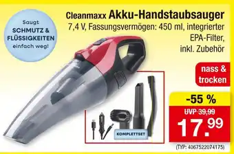 Zimmermann Cleanmaxx akku-handstaubsauger Angebot