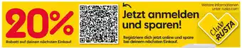 Rusta 20% rabatt Angebot
