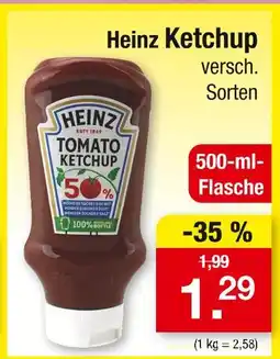 Zimmermann Heinz ketchup Angebot